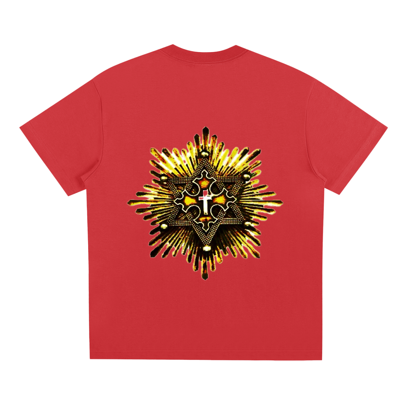 RED CONQUERING TEE.